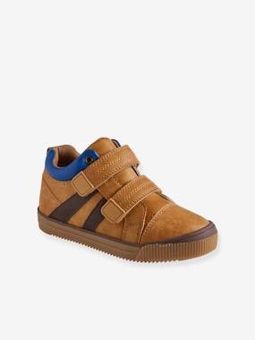 High Sneakers für Jungen, Klettverschluss camelfarben