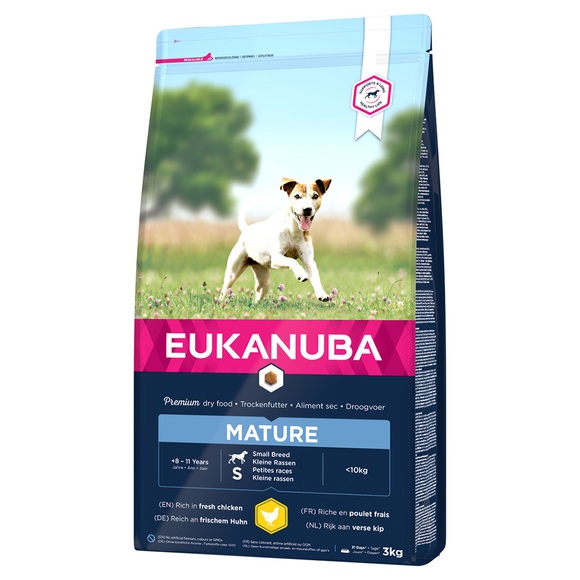 Eukanuba Senior Chicken Small 3kg Hunde Trockenfutter