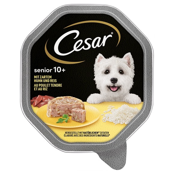 Megapack Cesar Schale 28 x 150 g - Vital 10+ Huhn und Reis