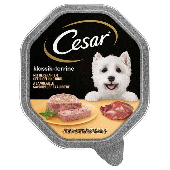 Megapack Cesar Schale 28 x 150 g - Klassiker mit Geflügel und Rind