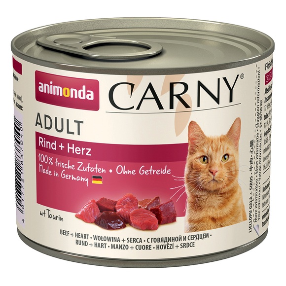 Animonda Carny Adult 6 x 200 g - Rind & Herz