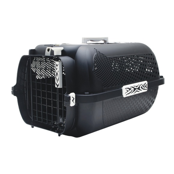Catit Transportbox White Tiger Voyageur Black - L 57 x B 38 x H 31 cm
