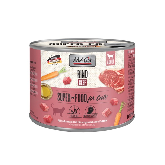 Sparpaket MAC´s Cat 12 x 200 g - Rind