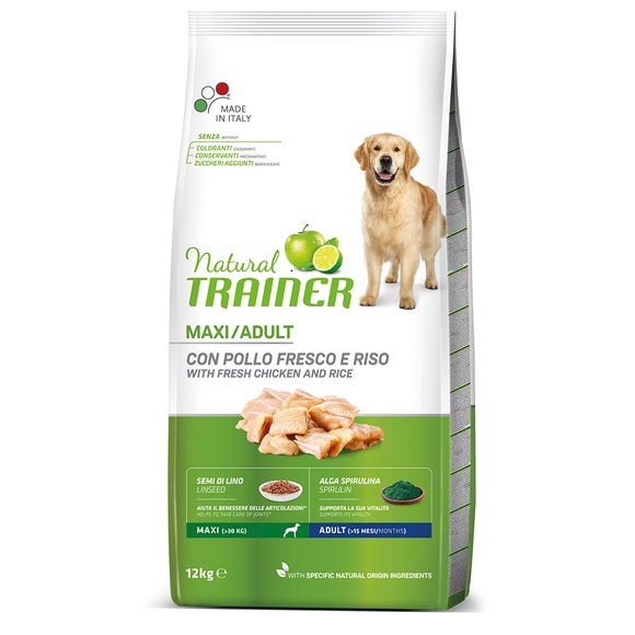 Trainer Natural Maxi Huhn, Reis, Aloe vera - Sparpaket: 2 x 12 kg