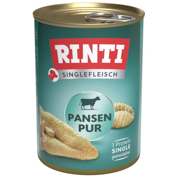 5 + 1 gratis! 6 x 400 g RINTI Singlefleisch - Pansen pur