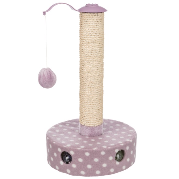 Trixie Junior Kratzstamm Fleece - flieder / weiss