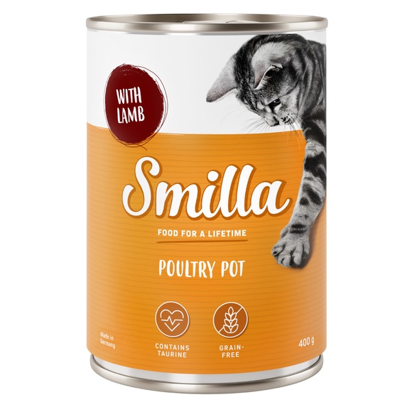 Smilla Geflügeltöpfchen 6 x 400 g - zartes Geflügel mit Lamm
