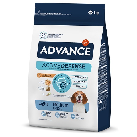 Advance Medium Light Huhn und Reis (Hunde , Hundefutter , Trockenfutter) 12 Kg