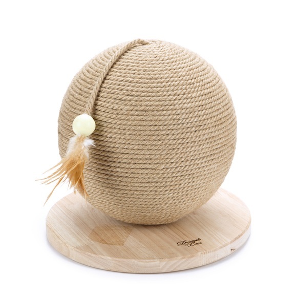 Designed by Lotte DBL Wooden Scratch Globe Balty 30X30X27