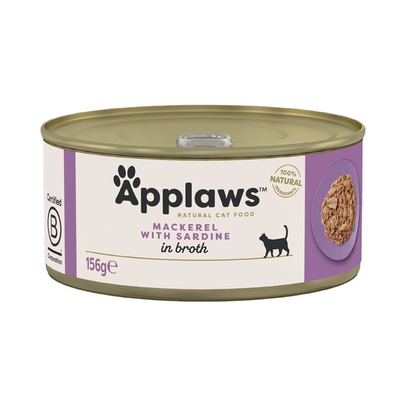 Applaws Katzenfutter Sparpaket 24 x 156 g - Makrele & Sardinen