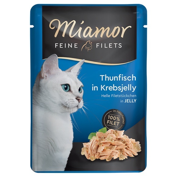 Miamor Feine Filets in Jelly 6 x 100 g - Thunfisch in Krebsjelly