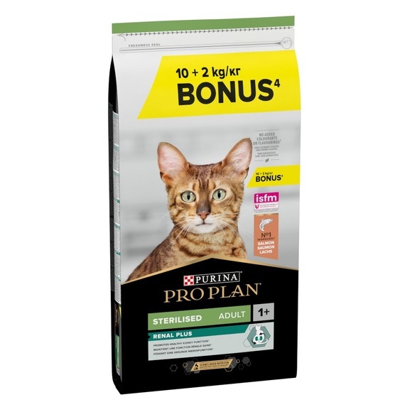 10 kg + 2 kg gratis! PURINA PRO PLAN Sterilised Adult - Reich an Lachs