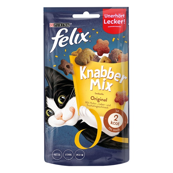 Felix - Knabbermix Leckerlis Original Beutel - 8x 60g