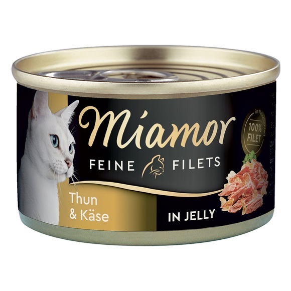 Megapack Miamor Feine Filets 24 x 100 g - Thunfisch & Käse