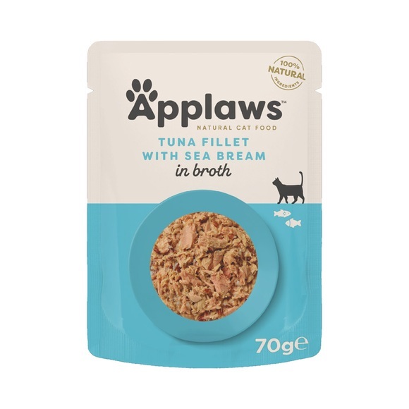 Megapack Applaws Katzenfutter 12 x 70 g - Thunfisch mit Brachse