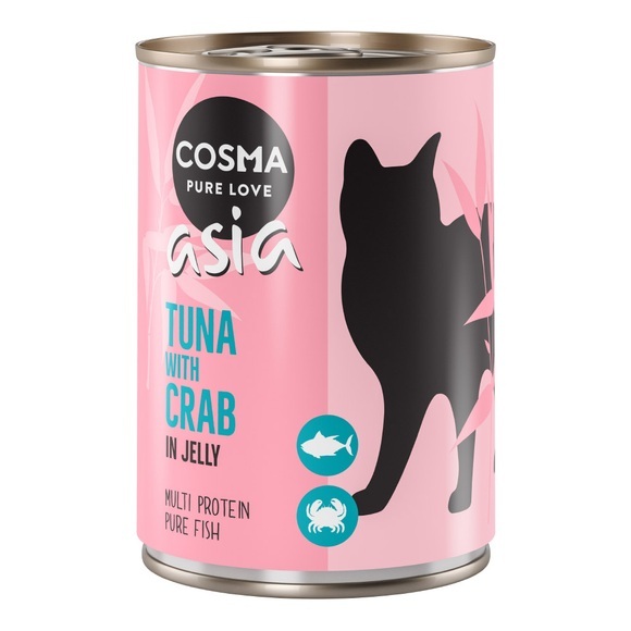 Cosma Thai/Asia in Jelly 6 x 400 g Thunfisch & Krebsfleisch