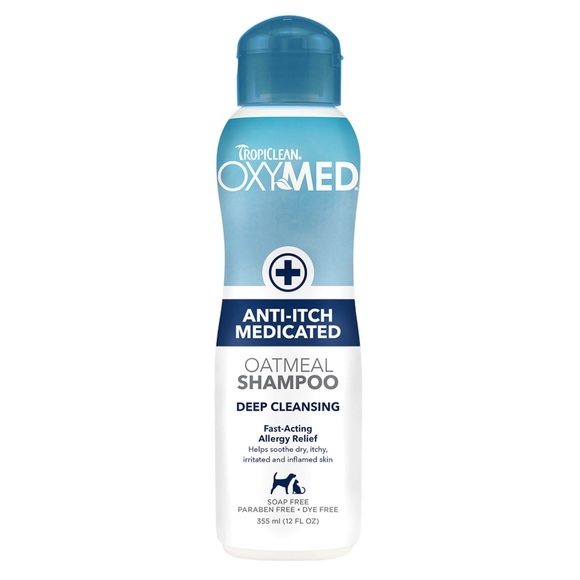 TropiClean OxyMed Anti-Juckreiz Shampoo - Sparpaket: 3 x 355 ml
