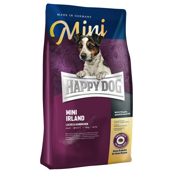 Sparpaket: 2 x Großgebinde Happy Dog Supreme Hundefutter - Mini Irland (2 x 4 kg)