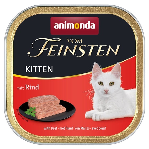 Animonda vom Feinsten Kitten - mit Rind (12 x 100 g)