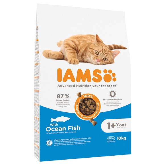 IAMS for Vitality Ausgewachsene Katzen mit Seefisch - 10 kg