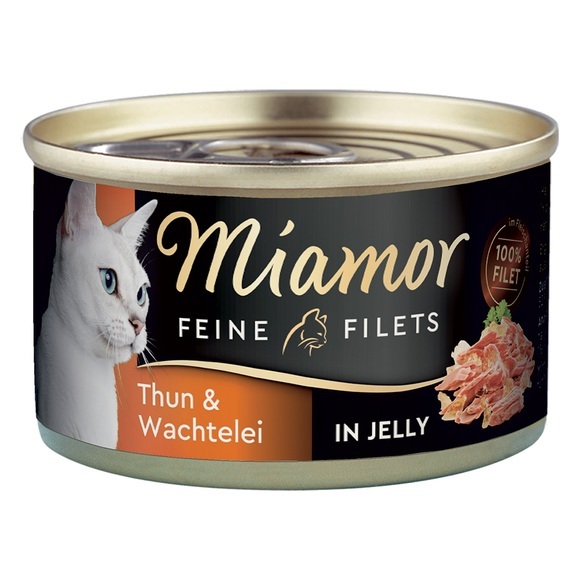 Megapack Miamor Feine Filets 24 x 100 g - Thunfisch & Wachtelei