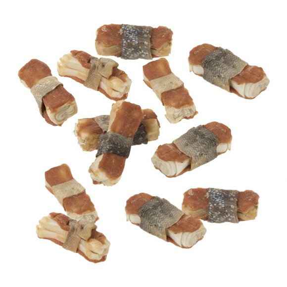 Lukullus feine Kauknochen 12 x 5 cm (120 g) - Lachs