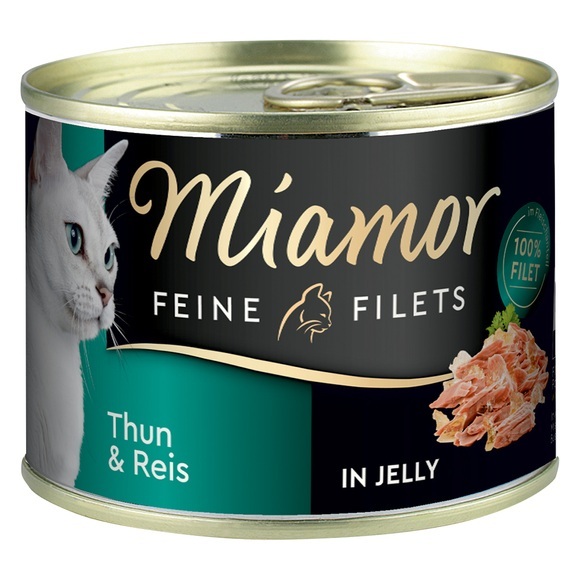 Miamor Feine Filets 6 x 185 g - Thunfisch & Reis in Jelly