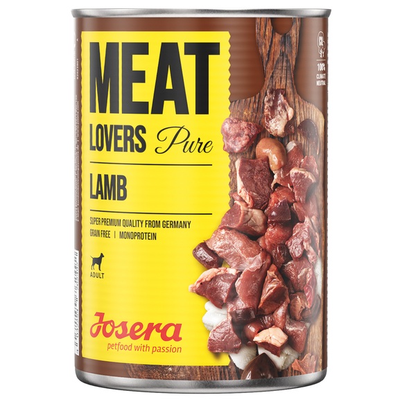 Sparpaket Josera Meatlovers Pure 12 x 800 g - Lamm