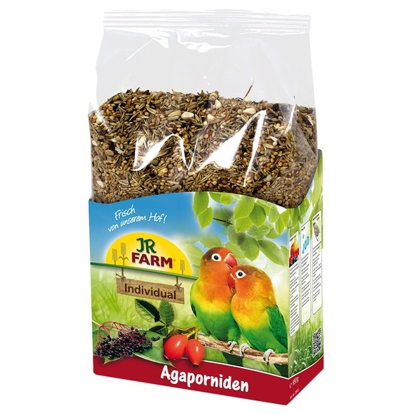 2 x 1 kg / 950 g JR Farm Individual + Kolbernhirse 250 g gratis! - 2 x 1 kg Agaporniden