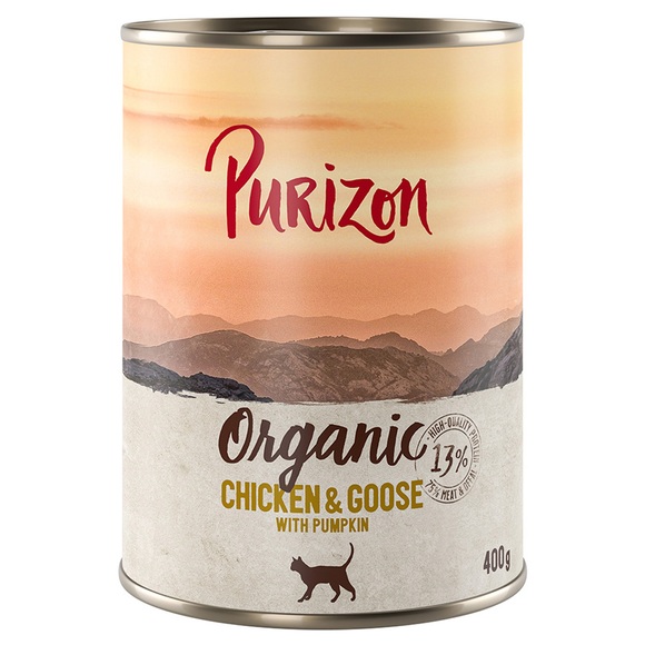 Sparpakete Purizon Organic 24 x 400 g - Huhn und Gans mit Kürbis