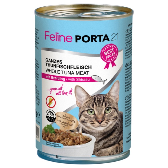 Feline Porta 21 Katzenfutter 6 x 400 g - Thunfisch mit Breitling
