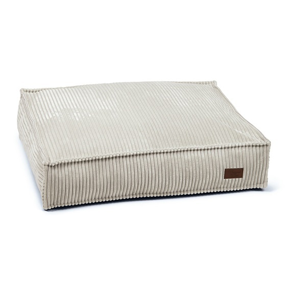 Designed by Lotte Hundekissen Gerippt 70x55x15 cm Hellgrau