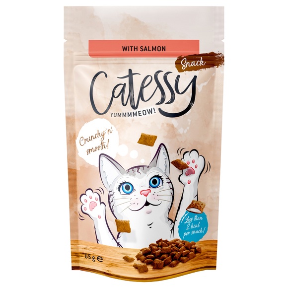 Catessy Knabber-Snacks, Lachs mit Vitaminen & Omega-3 - 65 g
