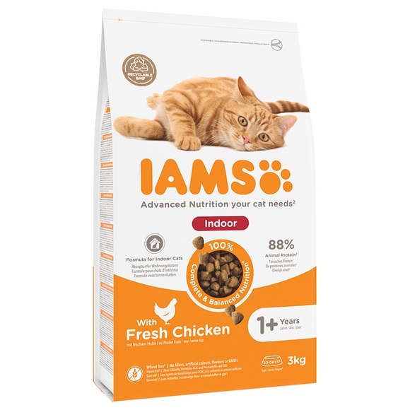 IAMS for Vitality Cat Adult Indoor Huhn - 3 kg