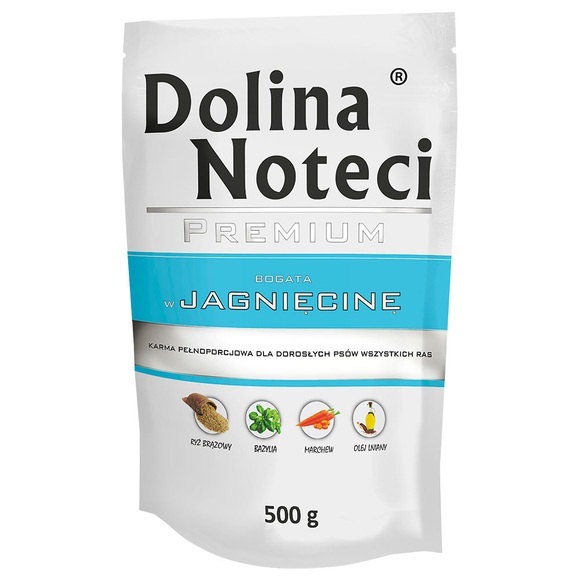 Dolina Noteci Premium Megapack in Beuteln, 40 x 500 g - Reich an Lamm