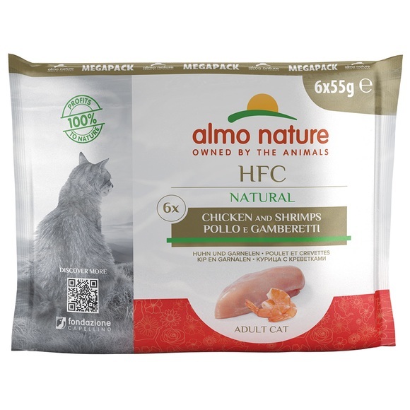 Almo Nature Classic Huhn & Garnelen 6x55g