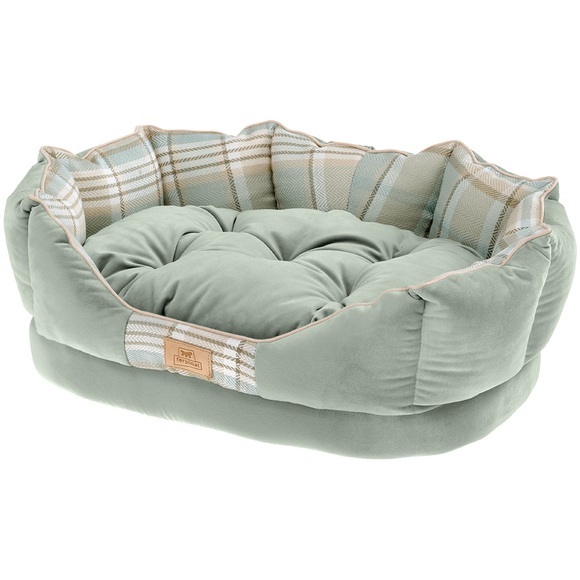 Ferplast Kuschelbett Charles, grün - Grösse 60: L 56 x B 42 x H 20 cm