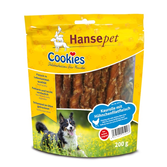 Cookies Delikatess Kaurollen mit Hähnchenfiletstreifen - 200 g