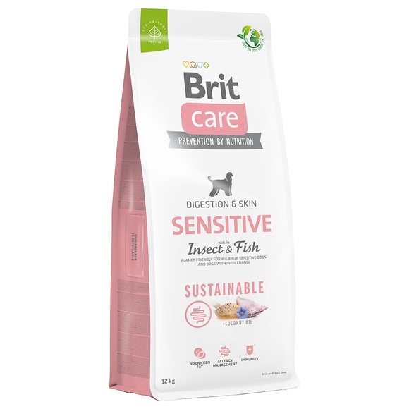 Brit Care Dog Sustainable Sensitive Fisch & Insekten - Sparpaket: 2 x 12 kg
