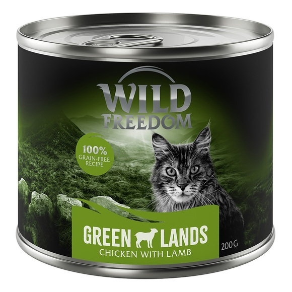 Wild Freedom Adult 6 x 200 g - Green Lands - Lamm & Huhn