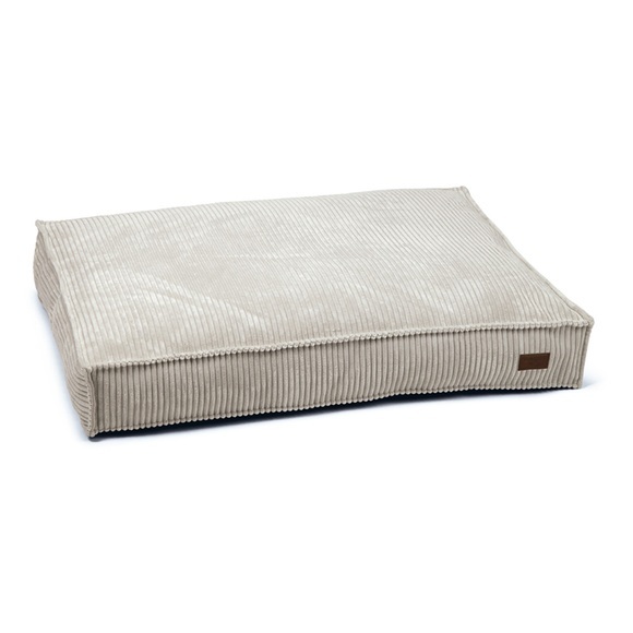 Designed by Lotte Hundekissen Gerippt 100x70x15 cm Hellgrau