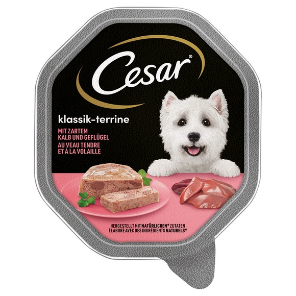 Megapack Cesar Schale 28 x 150 g - Klassiker Kalb und Geflügel