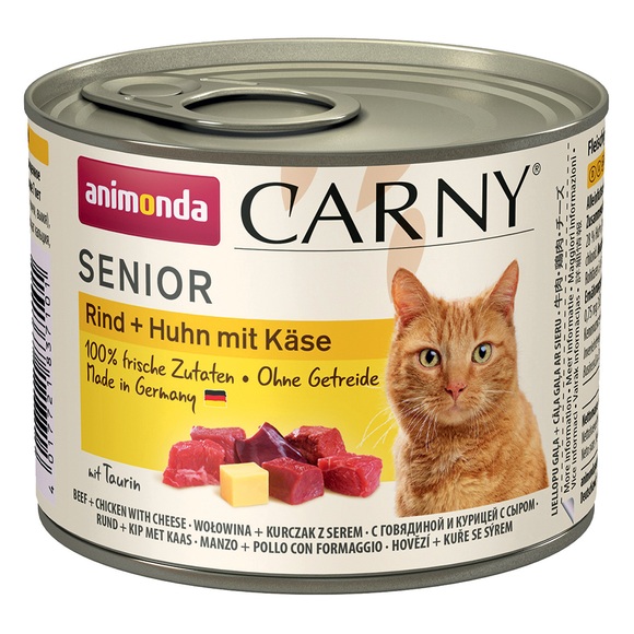 Animonda Carny Senior 6 x 200 g - Rind & Huhn mit Käse