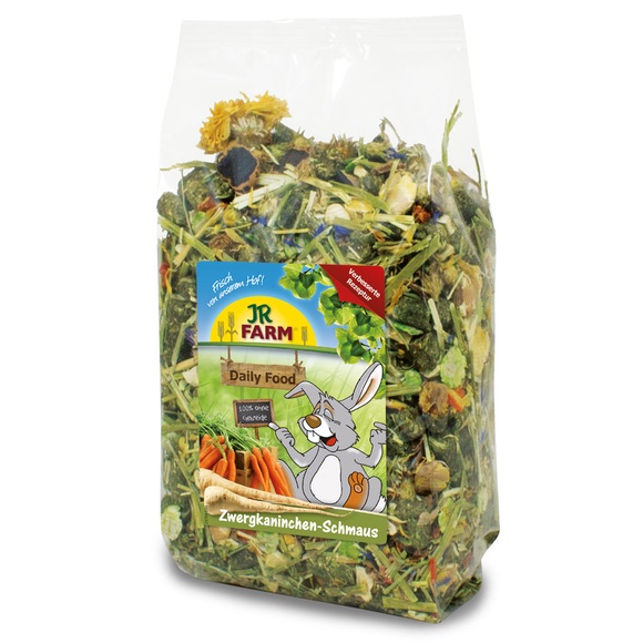 6-teiliges Mixpaket von JR Farm: Futter, Heu, Kräutermischung und Snack - Set aus Futter, Ergänzung, Heu und Snack