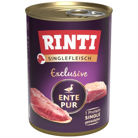 RINTI Singlefleisch Exclusive 6 x 400 g - Ente pur