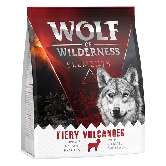 Wolf of Wilderness Trockenfutter für Hunde - Fiery Volcanoes - Lamm (Single Protein, 300 g)