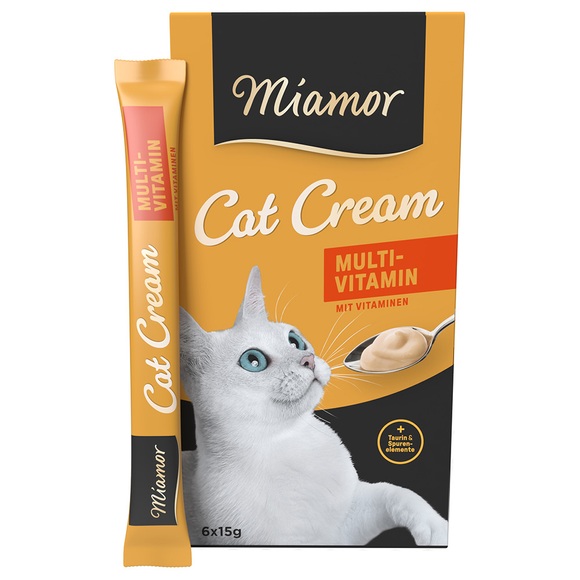 Miamor Cat Snack Multi-Vitamin Cream - 6 x 15 g