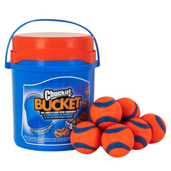 CHUCKIT! Eimer mit 8 Ultra Bällen - 8er Set