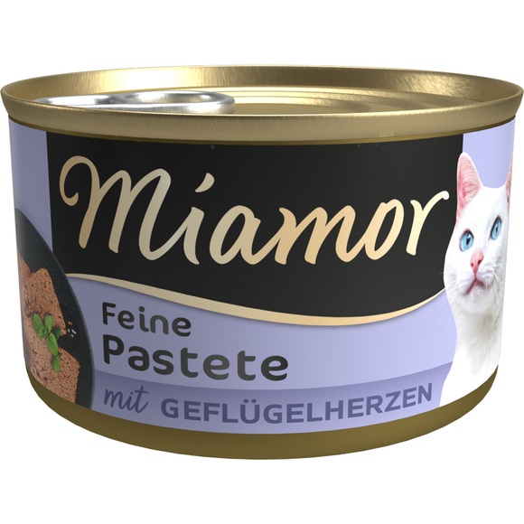 Sparpaket Miamor Pastete 24 x 85 g - Geflügelherzen