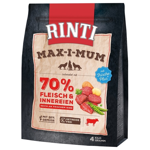 Rinti Max-i-mum Rind, 4kg Hunde Trockenfutter